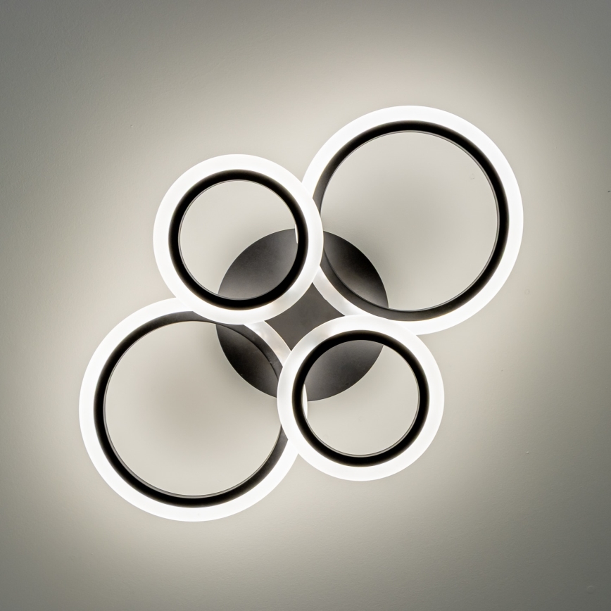 Brilagi - LED Stmievateľný prisadený luster ORBITS LED/50W/230V 3000-6500K + diaľkové ovládanie
