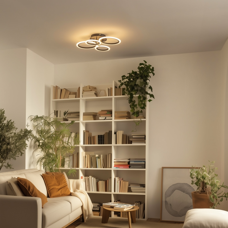 Brilagi - LED Stmievateľný prisadený luster ORBITS LED/50W/230V 3000-6500K + diaľkové ovládanie