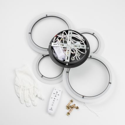 Brilagi - LED Stmievateľný prisadený luster ORBITS LED/50W/230V 3000-6500K + diaľkové ovládanie