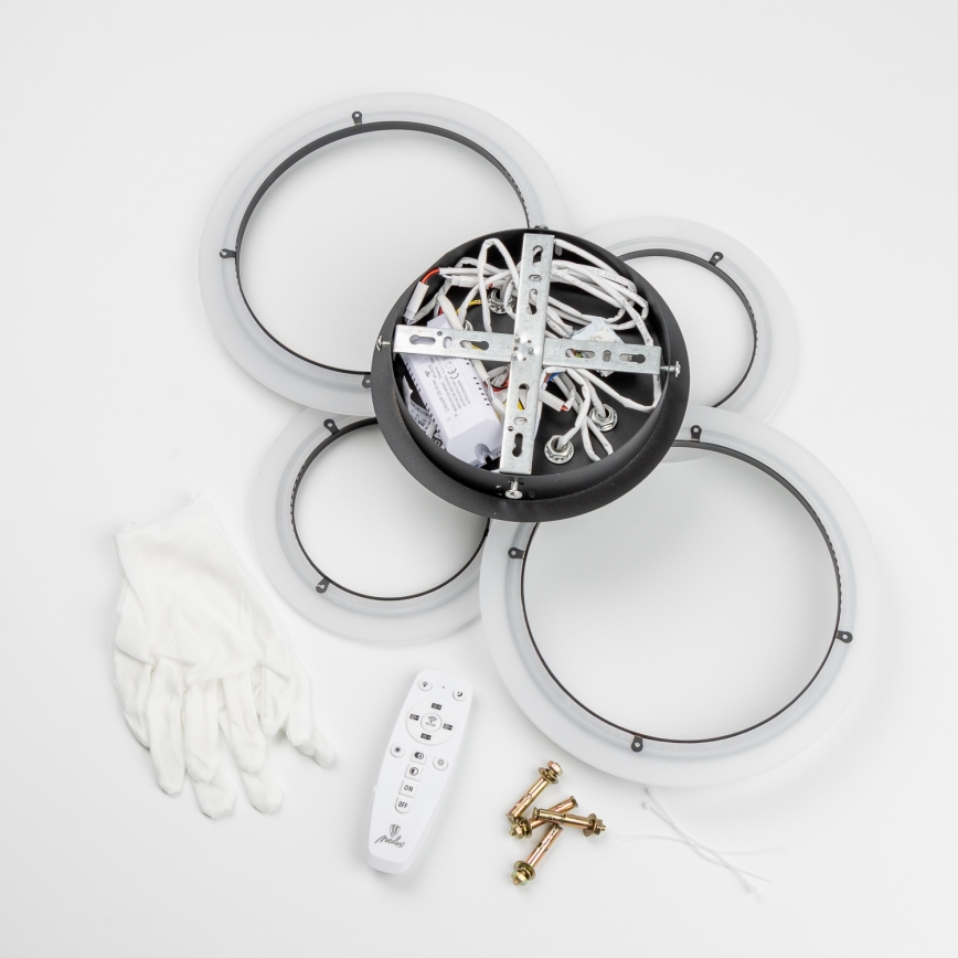 Brilagi - LED Stmievateľný prisadený luster ORBITS LED/50W/230V 3000-6500K + diaľkové ovládanie