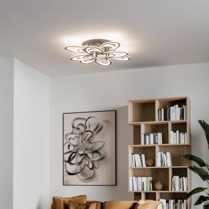 Brilagi - LED Stmievateľný prisadený luster TWIST LED/125W/230V 3000-6500K + diaľkové ovládanie