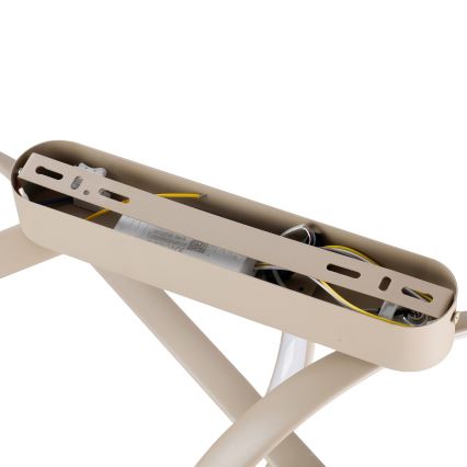 Brilagi - LED stmievateľné prisadené stropné svietidlo TWISTER LED/60W/230V 3000-6000K béžové + diaľkové ovládanie