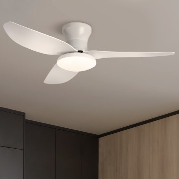 Brilagi - LED Stmievateľný stropný ventilátor LED/30W/230V 3000-6500K biela + diaľkové ovládanie