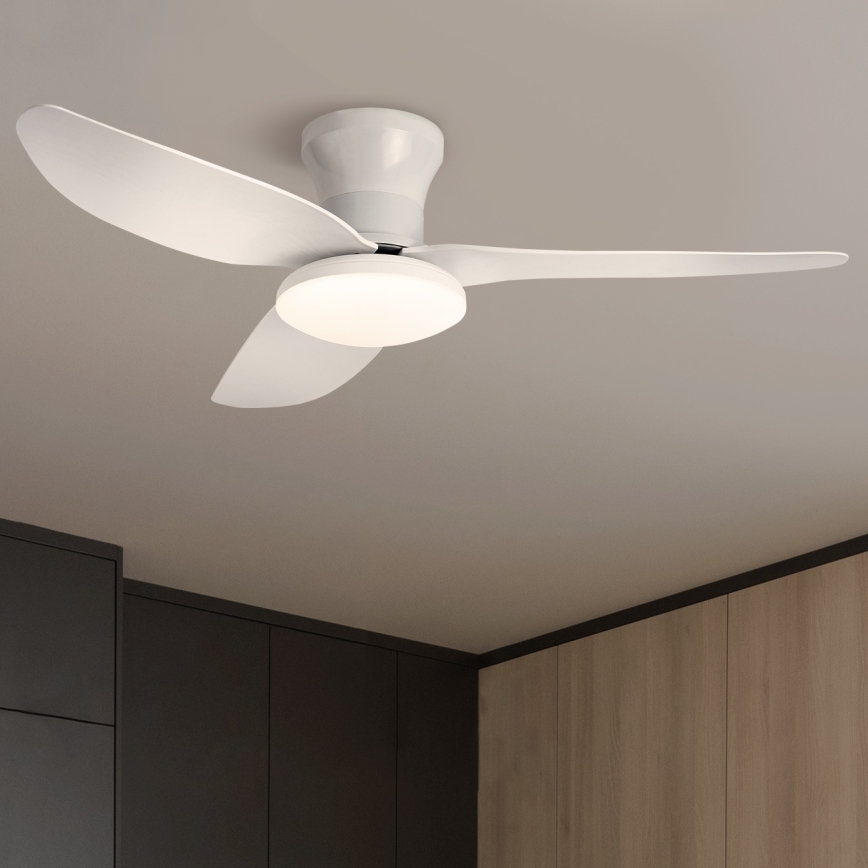 Brilagi - LED Stmievateľný stropný ventilátor LED/30W/230V 3000-6500K biela + diaľkové ovládanie