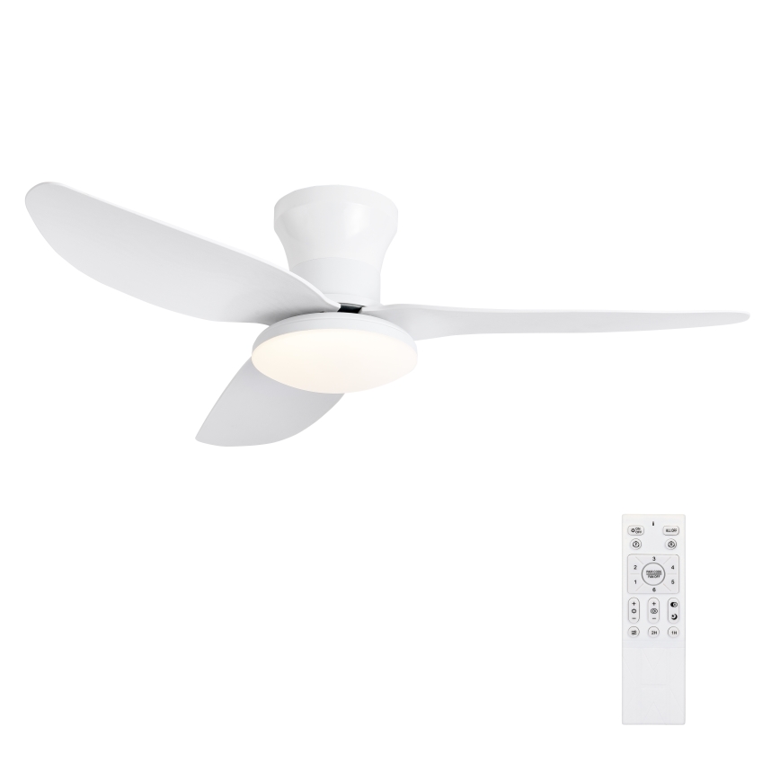 Brilagi - LED Stmievateľný stropný ventilátor LED/30W/230V 3000-6500K biela + diaľkové ovládanie