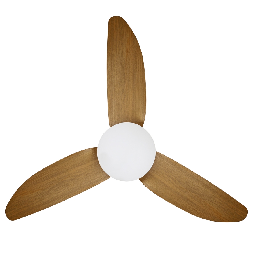 Brilagi - LED stropný ventilátor s reguláciou jasu LED/30W/230V 3000-6500K biela/hnedá + diaľkové ovládanie