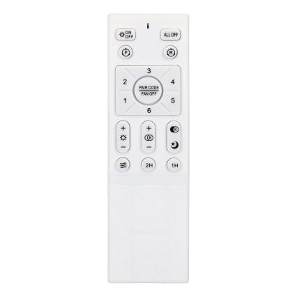 Brilagi - LED stropný ventilátor s reguláciou jasu LED/30W/230V 3000-6500K biela/hnedá + diaľkové ovládanie