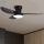 Brilagi - LED Stmievateľný stropný ventilátor LED/30W/230V 3000-6500K čierna + diaľkové ovládanie