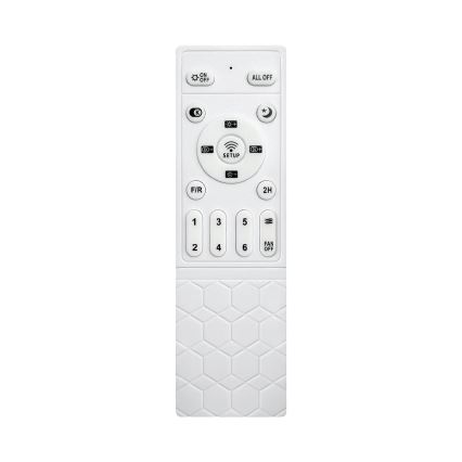 Brilagi - LED stmievateľný stropný ventilátor LED/34W/230V 3000-6500K pr. 132 cm biela/hnedá + diaľkové ovládanie