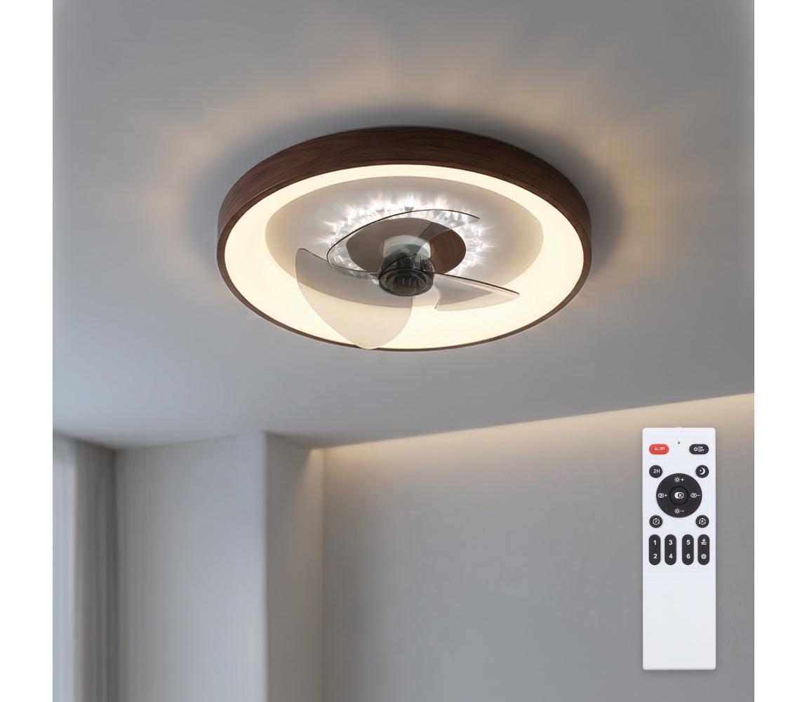 Brilagi - LED stmievateľný stropný látor LED/34W/230V pr. 46 cm hnedý + DO WF-OSD-157