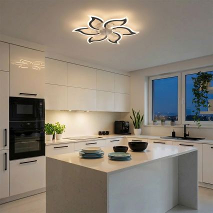 Brilagi - LED Stmievateľný stropný ventilátor LED/34W/230V 3000-6500K pr. 83 cm čierna + diaľkové ovládanie