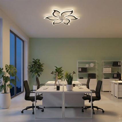 Brilagi - LED Stmievateľný stropný ventilátor LED/34W/230V 3000-6500K pr. 83 cm čierna + diaľkové ovládanie