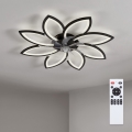 Brilagi - LED stmievateľný stropný ventilátor LED/43W/230V 3000-6500K pr. 90 cm čierna + diaľkové ovládanie