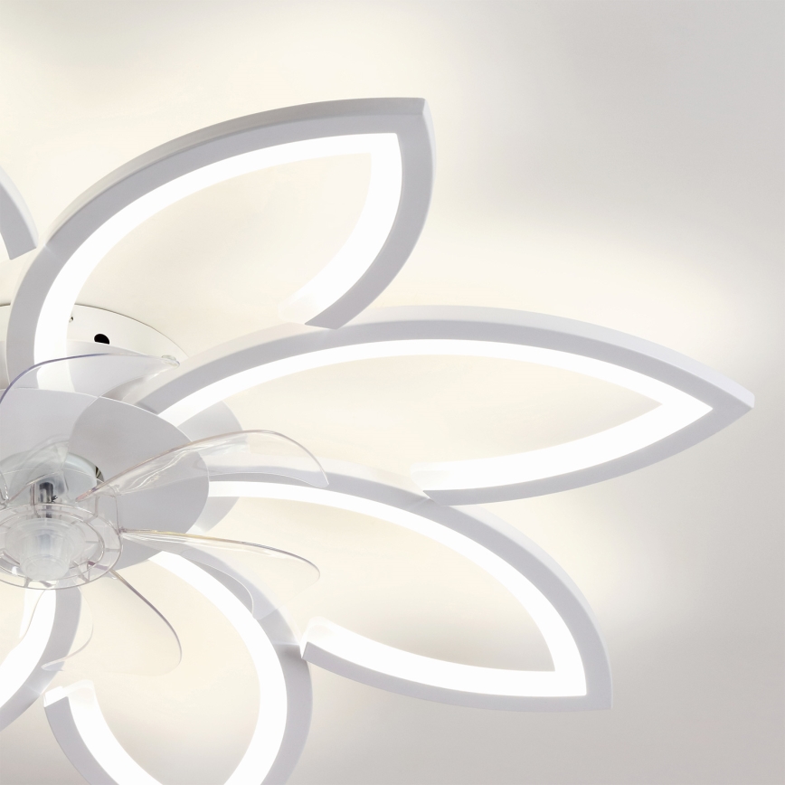 Brilagi - LED stmievateľný stropný ventilátor LED/43W/230V 3000-6500K priemer 90 cm biela + diaľkové ovládanie