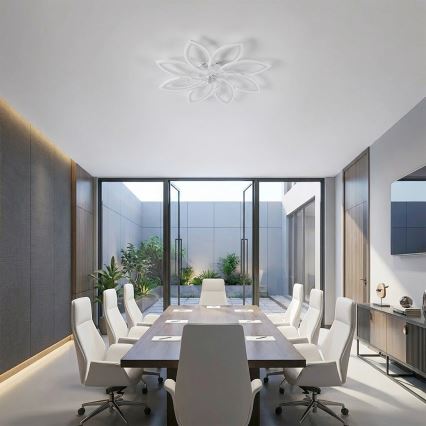 Brilagi - LED stmievateľný stropný ventilátor LED/43W/230V pr. 90 cm biela + diaľkové ovládanie