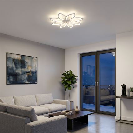 Brilagi - LED stmievateľný stropný ventilátor LED/43W/230V pr. 90 cm biela + diaľkové ovládanie