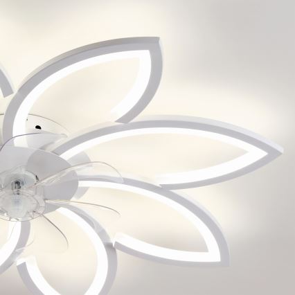 Brilagi - LED stmievateľný stropný ventilátor LED/43W/230V pr. 90 cm biela + diaľkové ovládanie