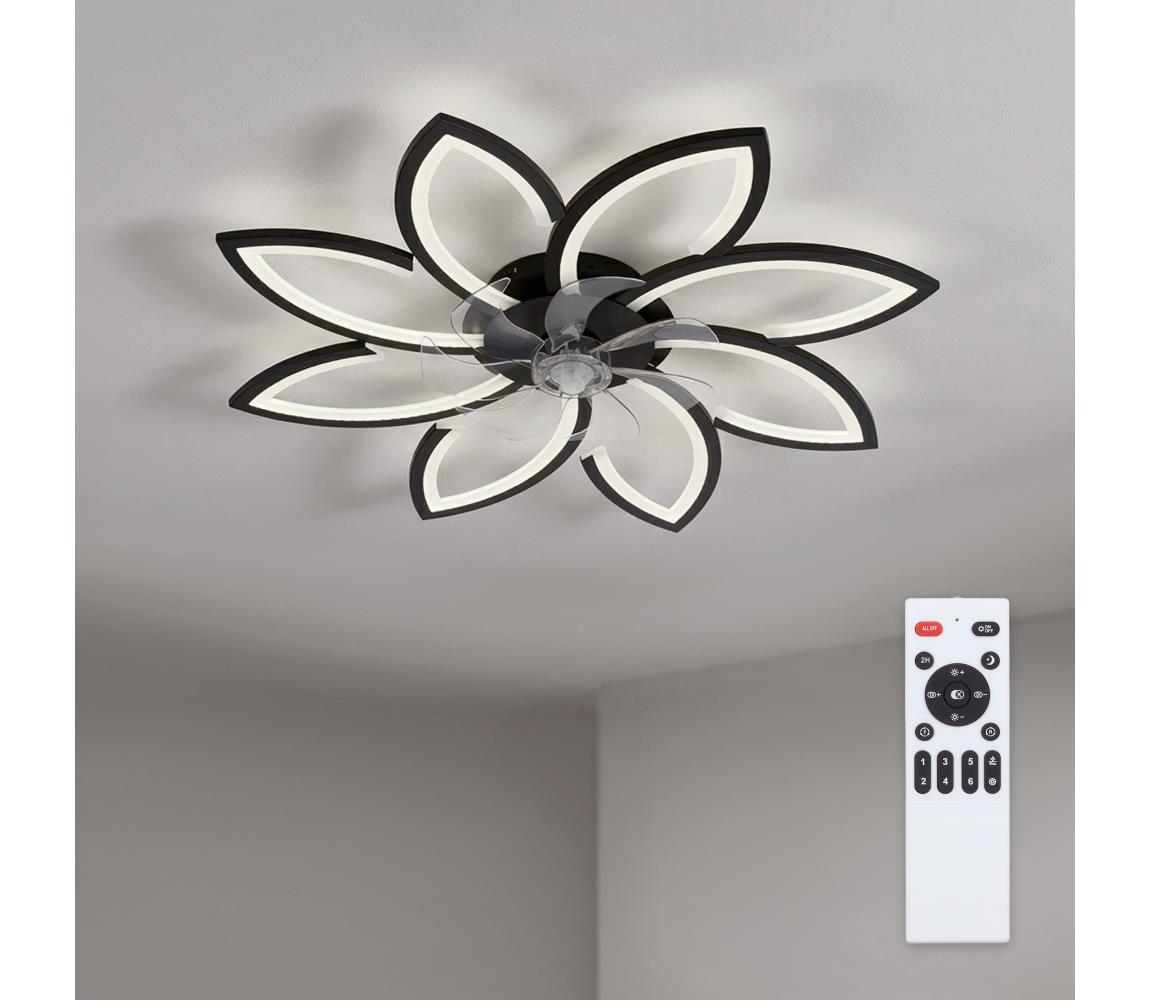 Brilagi - LED stmievateľný stropný látor LED/43W/230V priemer 90 cm čierny + diaľkové ovládanie WF-OSD-032