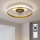 Brilagi - LED stmievateľný stropný ventilátor LED/66W/230V 3000-6500K pr. 55 cm biela/zlatá + diaľkové ovládanie