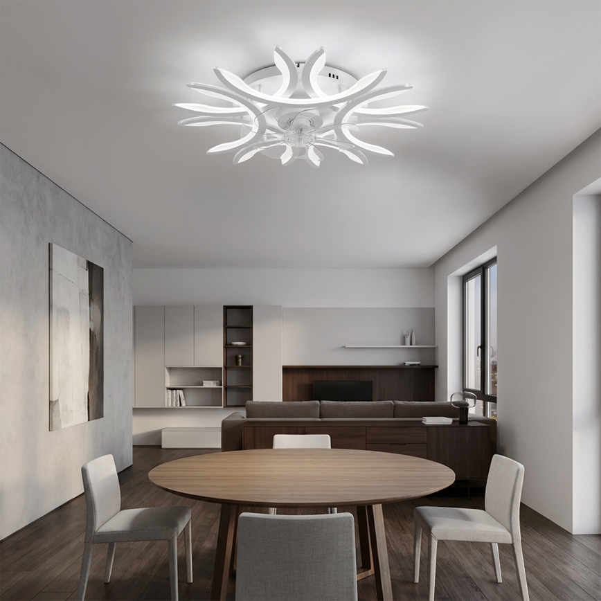 Brilagi - LED stmievateľný stropný ventilátor LED/70W/230V 3000-6500K priemer 76 cm biela + diaľkové ovládanie