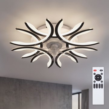Brilagi - LED stmievateľný stropný ventilátor LED/70W/230V priemer 76 cm čierna + diaľkové ovládanie