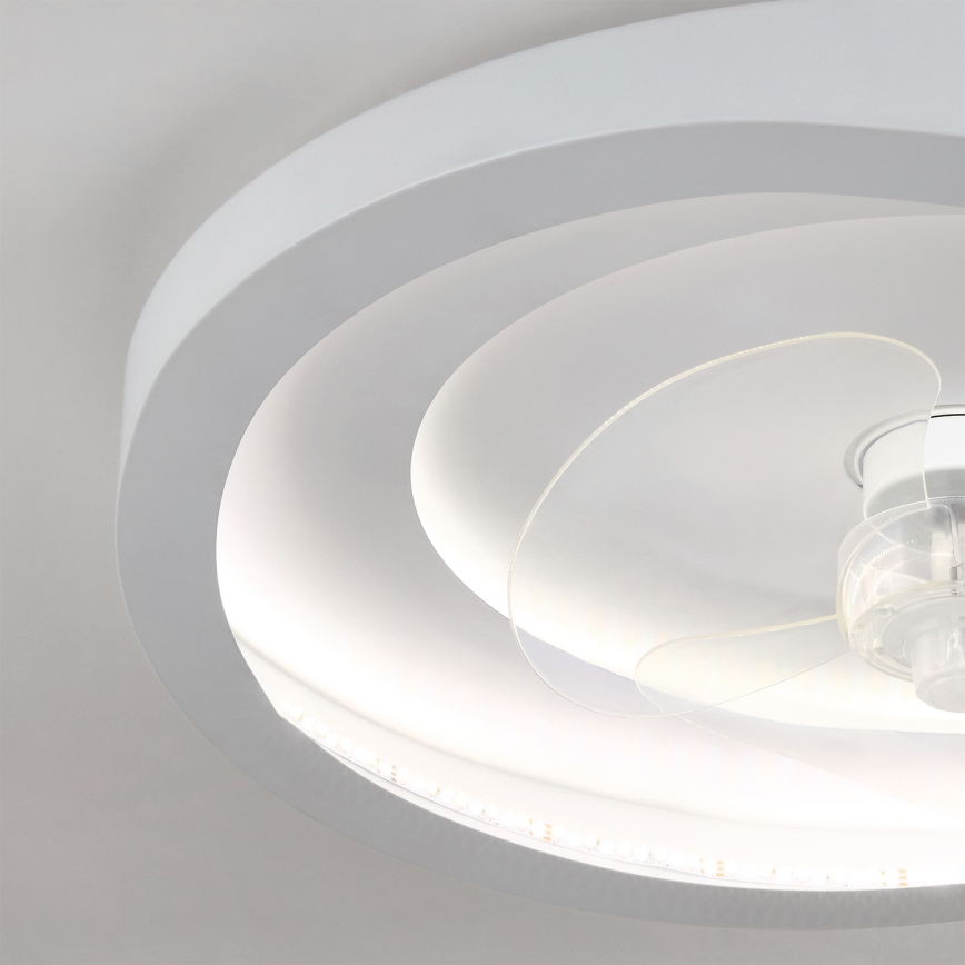 Brilagi - LED stmievateľný stropný ventilátor LED/80W/230V pr. 50 cm biela + diaľkové ovládanie