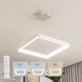 Brilagi - LED stmievateľný závesný luster na lankách FALCON SLIM LED/50W/230V 3000-6500K 50x50 cm biela + diaľkové ovládanie