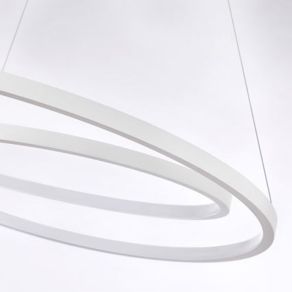 Brilagi - LED stmievateľný luster na lankách TWISTER LED/48W/230V 3000-6000K pr. 50 cm biela + diaľkové ovládanie