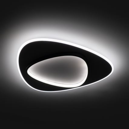 Brilagi - LED Stmievateľné stropné svietidlo FLARE LED/70W/230V 3000-6000K 55x55 cm biela/čierna + diaľkové ovládanie