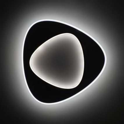 Brilagi - LED Stmievateľné stropné svietidlo FLARE LED/70W/230V 3000-6000K 55x55 cm biela/čierna + diaľkové ovládanie