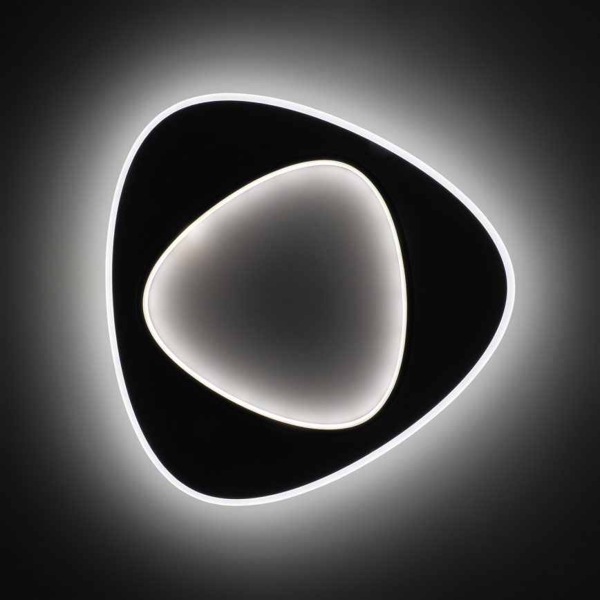 Brilagi - LED Stmievateľné stropné svietidlo FLARE LED/70W/230V 3000-6000K 55x55 cm biela/čierna + diaľkové ovládanie