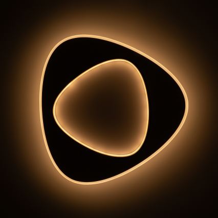 Brilagi - LED Stmievateľné stropné svietidlo FLARE LED/70W/230V 3000-6000K 55x55 cm biela/čierna + diaľkové ovládanie