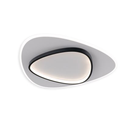 Brilagi - LED Stmievateľné stropné svietidlo FLARE LED/70W/230V 3000-6000K 55x55 cm biela/čierna + diaľkové ovládanie