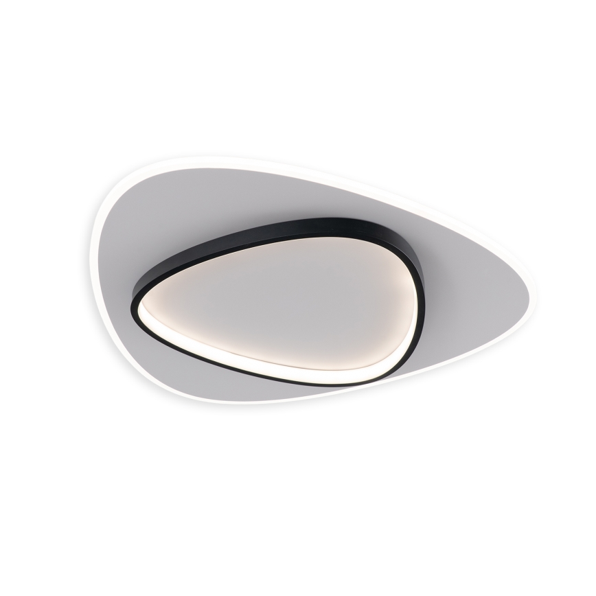 Brilagi - LED Stmievateľné stropné svietidlo FLARE LED/70W/230V 3000-6000K 55x55 cm biela/čierna + diaľkové ovládanie