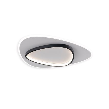 Brilagi - LED Stmievateľné stropné svietidlo FLARE LED/70W/230V 3000-6000K 55x55 cm biela/čierna + diaľkové ovládanie