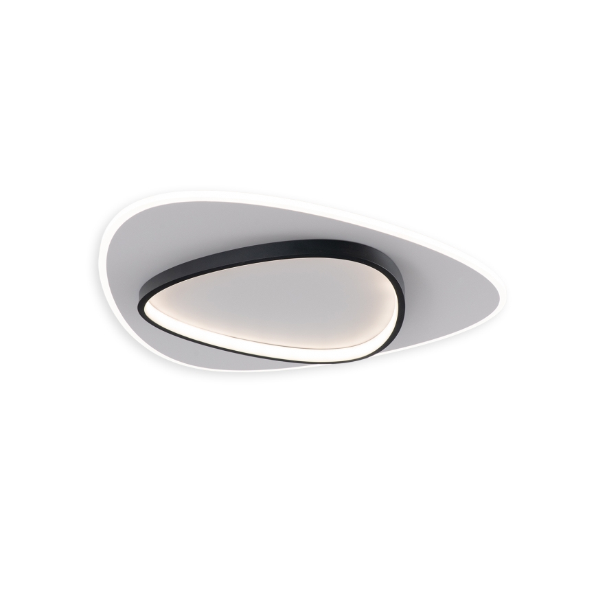 Brilagi - LED Stmievateľné stropné svietidlo FLARE LED/70W/230V 3000-6000K 55x55 cm biela/čierna + diaľkové ovládanie