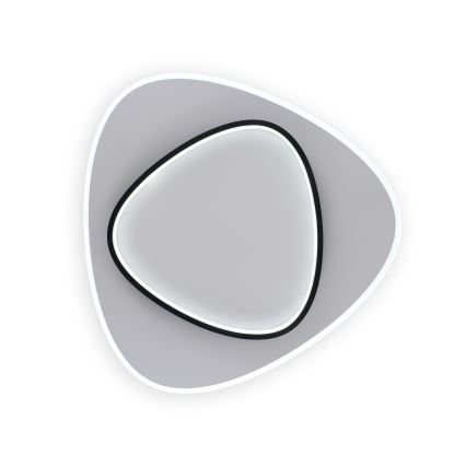 Brilagi - LED Stmievateľné stropné svietidlo FLARE LED/70W/230V 3000-6000K 55x55 cm biela/čierna + diaľkové ovládanie