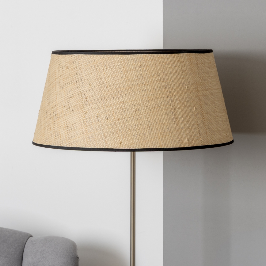 Brilagi - LED stojaca lampa CERIA 1xE27/40W/230V pr. 50 cm béžová/matný chróm