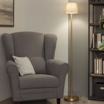 Brilagi - LED stojacia lampa CERIA 1xE27/20W/230V pr. 20,5 cm sivá/zlatá