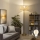 Brilagi - LED stojacia lampa CERIA 1xE27/20W/230V pr. 25 cm bambus/zlatá