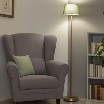 Brilagi - LED stojacia lampa CERIA 1xE27/20W/230V, priemer 25 cm, zelená/zlatá