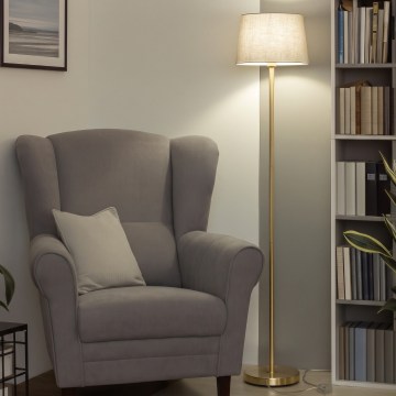 Brilagi - LED stojacia lampa CERIA 1xE27/20W/230V priemer 30 cm sivá/zlatá
