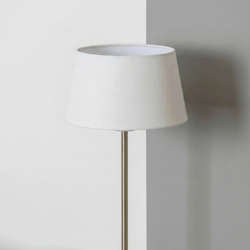 Brilagi - LED stojacia lampa CERIA 1xE27/40W/230V pr. 30 cm biela/matný chróm