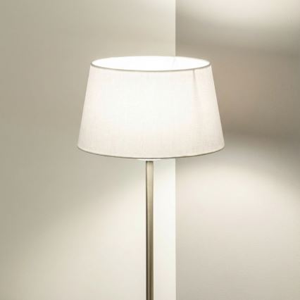Brilagi - LED stojacia lampa CERIA 1xE27/40W/230V pr. 30 cm biela/matný chróm