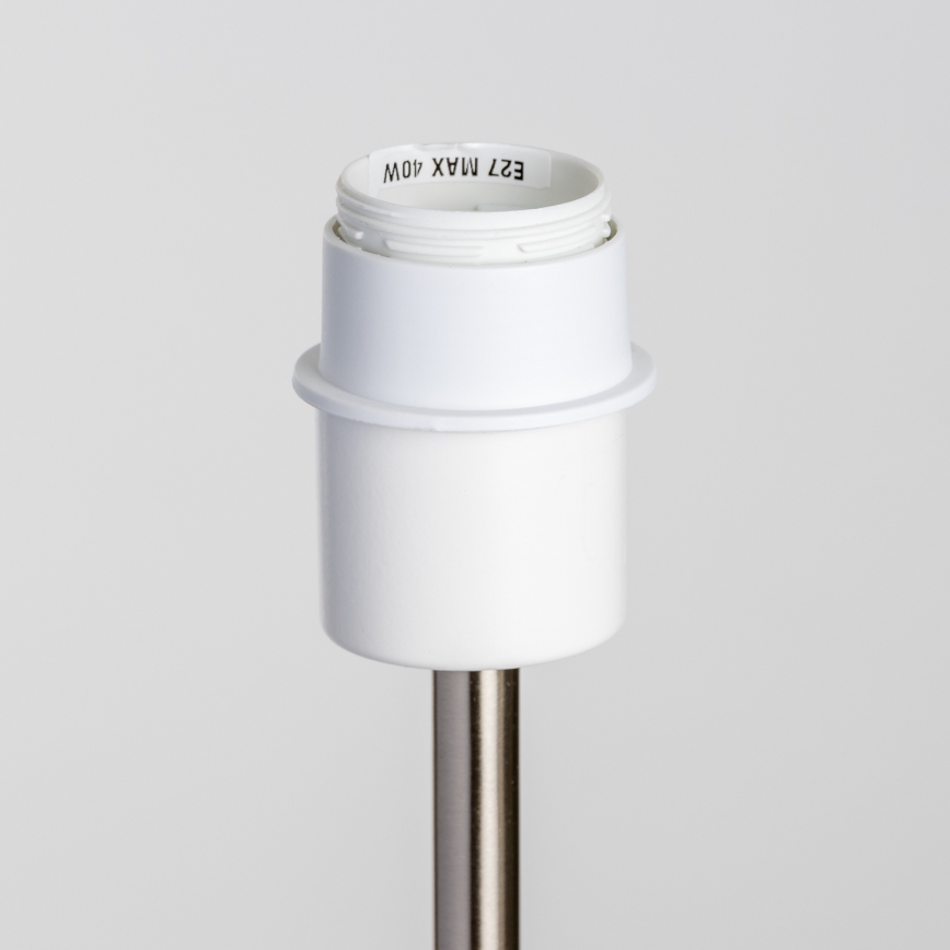 Brilagi - LED stojacia lampa CERIA 1xE27/40W/230V pr. 30 cm biela/matný chróm