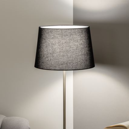 Brilagi - LED Stojacia lampa CERIA 1xE27/40W/230V pr. 30 cm čierna/matný chróm