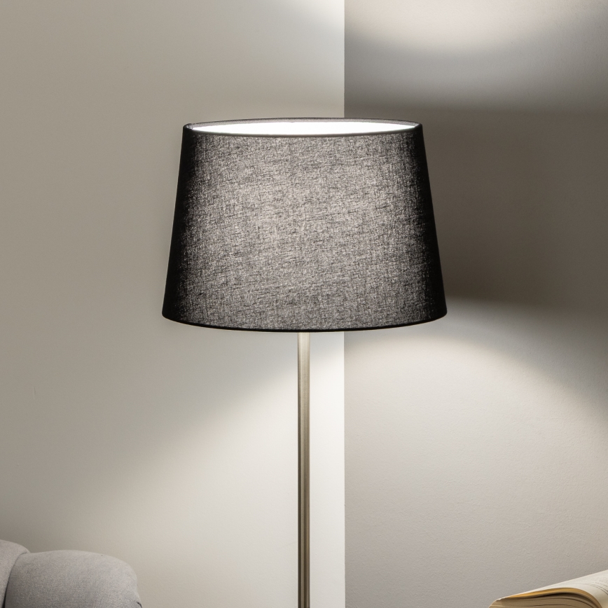 Brilagi - LED Stojacia lampa CERIA 1xE27/40W/230V pr. 30 cm čierna/matný chróm
