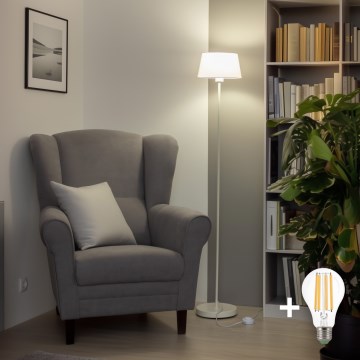 Brilagi - LED stojacia lampa CERIA 1xE27/40W/230V priem. 25 cm biela