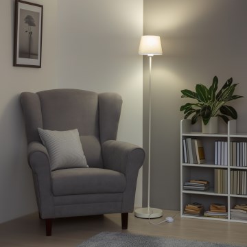 Brilagi - LED stojacia lampa CERIA 1xE27/40W/230V priemer 20,5 cm sivá/biela