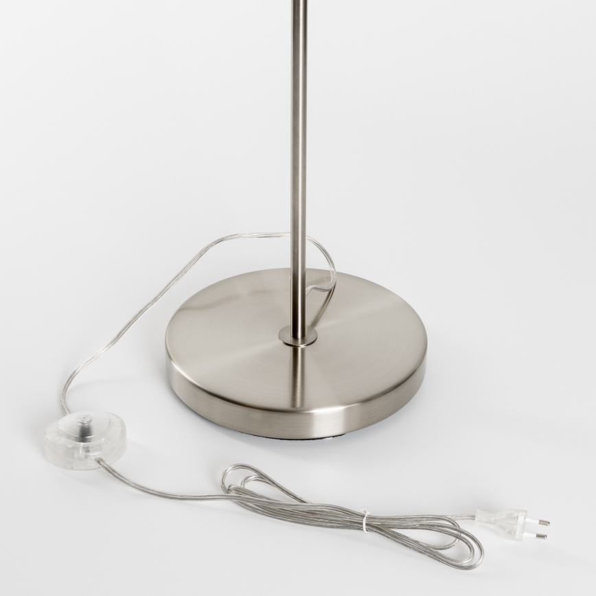 Brilagi - LED stojacia lampa CERIA 1xE27/40W/230V priemer 20,5 cm sivá/matný chróm